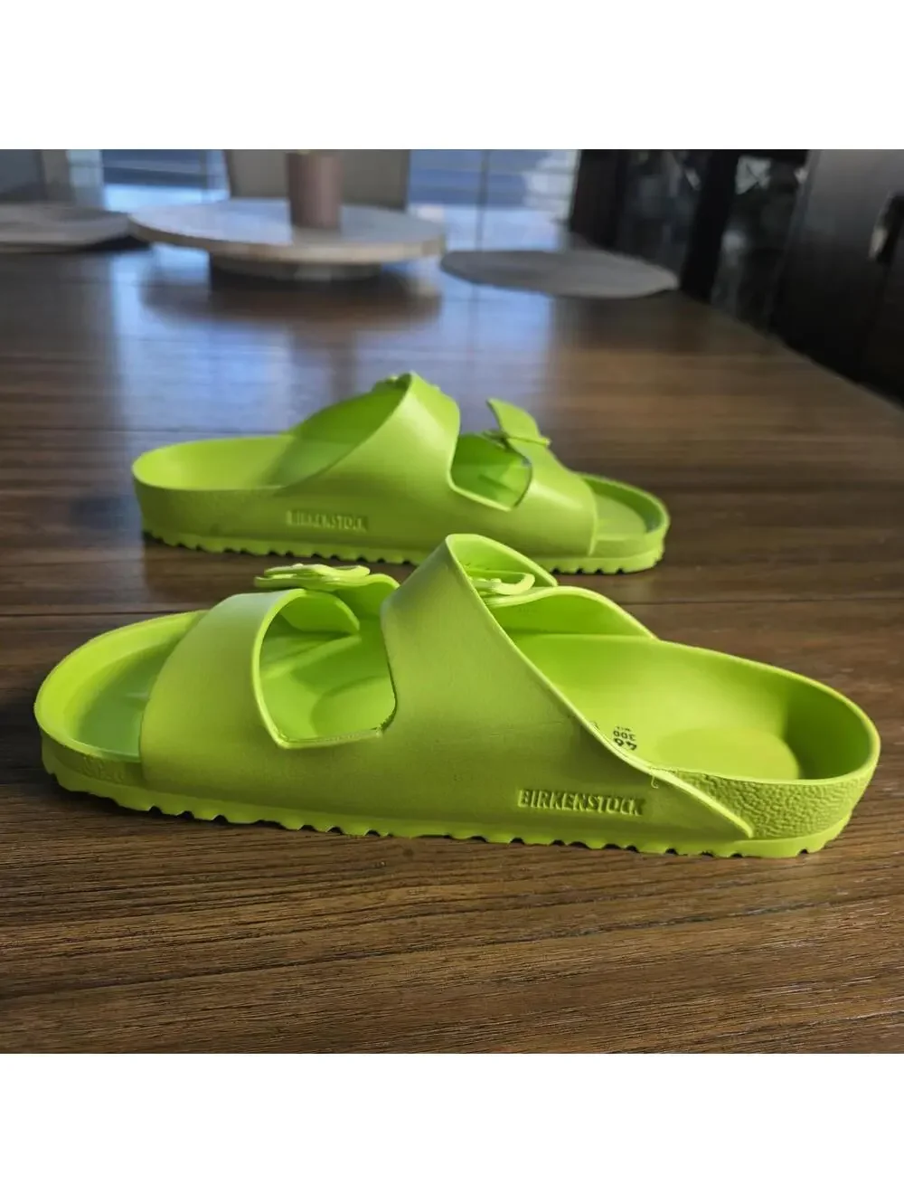 Birkenstock Arizona EVA sandals in active lime Unisex Size: US 13-13.5 / EU 46